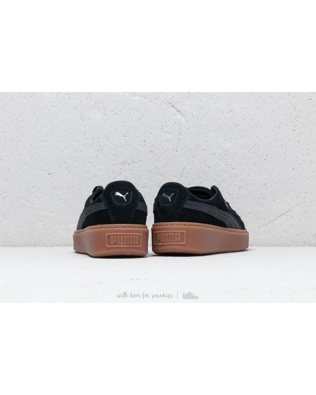 PUMA Suede Platform Core Gum Women's Shoes (trainers) In Black | Lyst