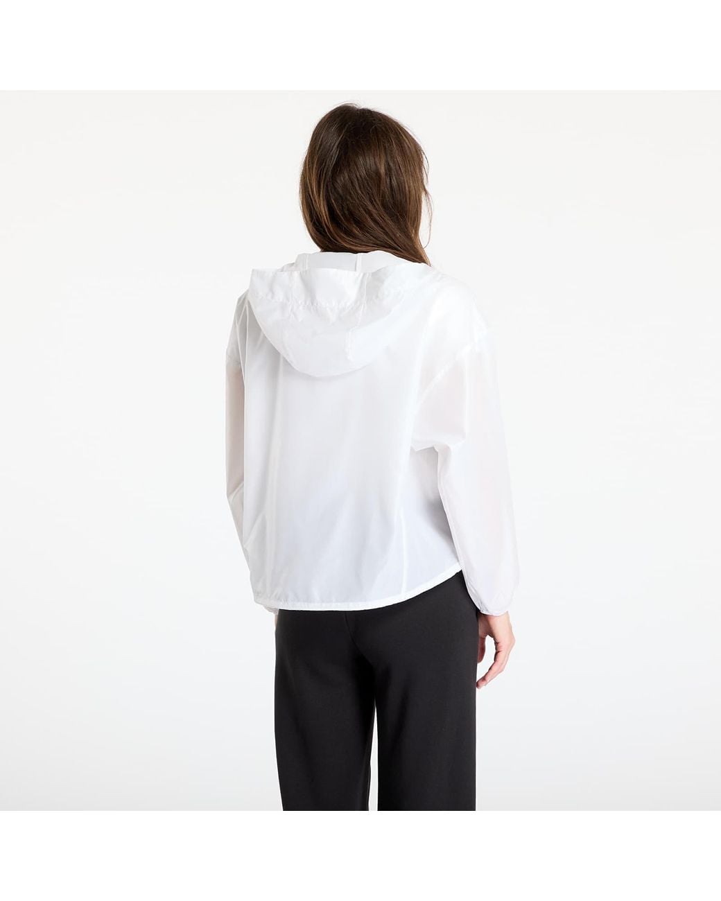 PUMA White Jacket Wardrobe Essentials Oversized Uv Wind Jacket