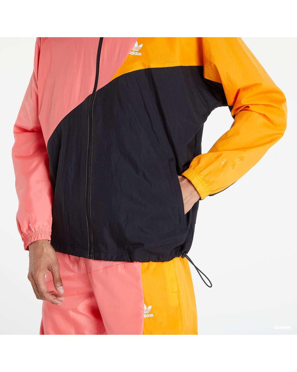 Adidas originals colorblocked track jacket discount
