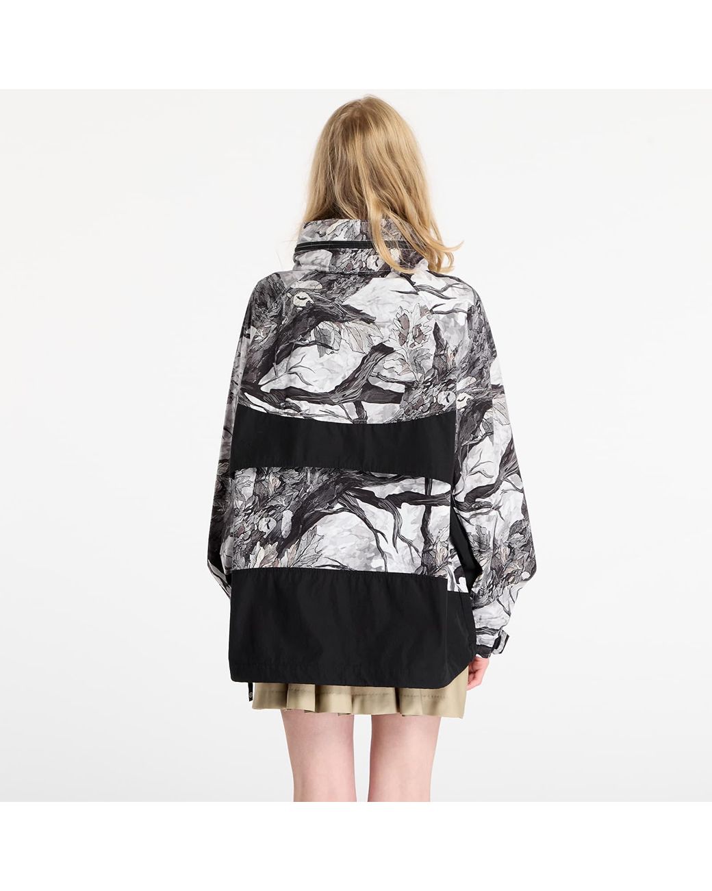 A Bathing Ape Black Jacket Tree Edge Camo Anorak Jacket