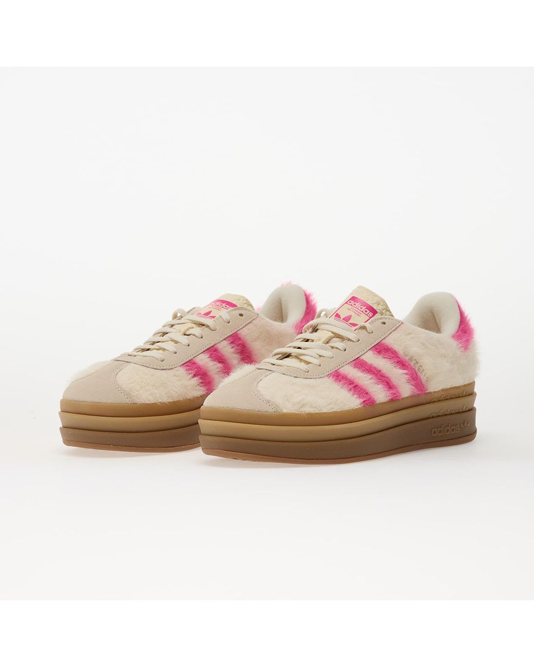 Adidas Originals Sneakers Adidas Gazelle Bold W Crew/ Shock/ Metallic Eur in het Pink
