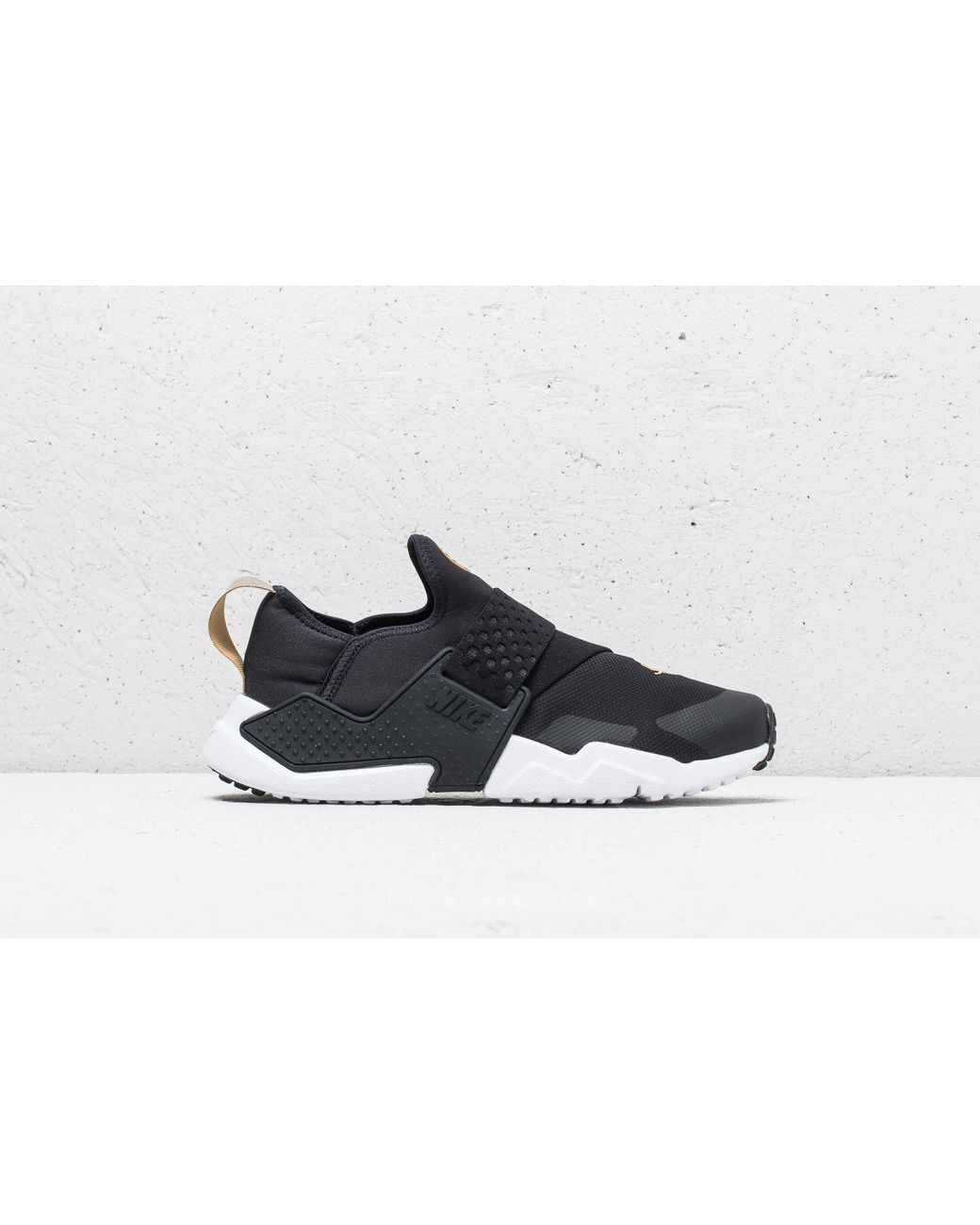 Huarache extreme (gs) top black/ black-metallic gold