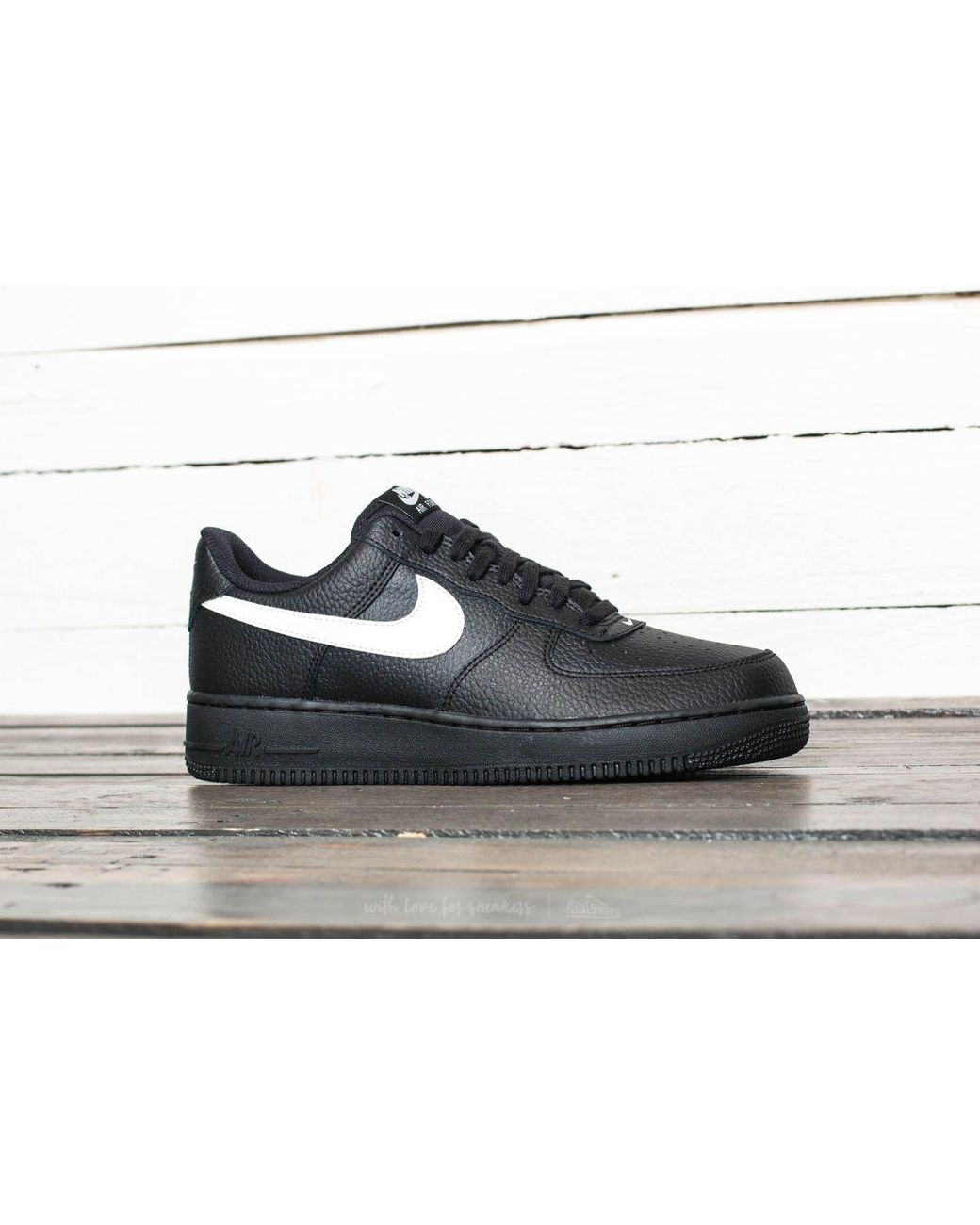 Nike Leather Air Force 1 '07 Black/ Sail for Men | Lyst