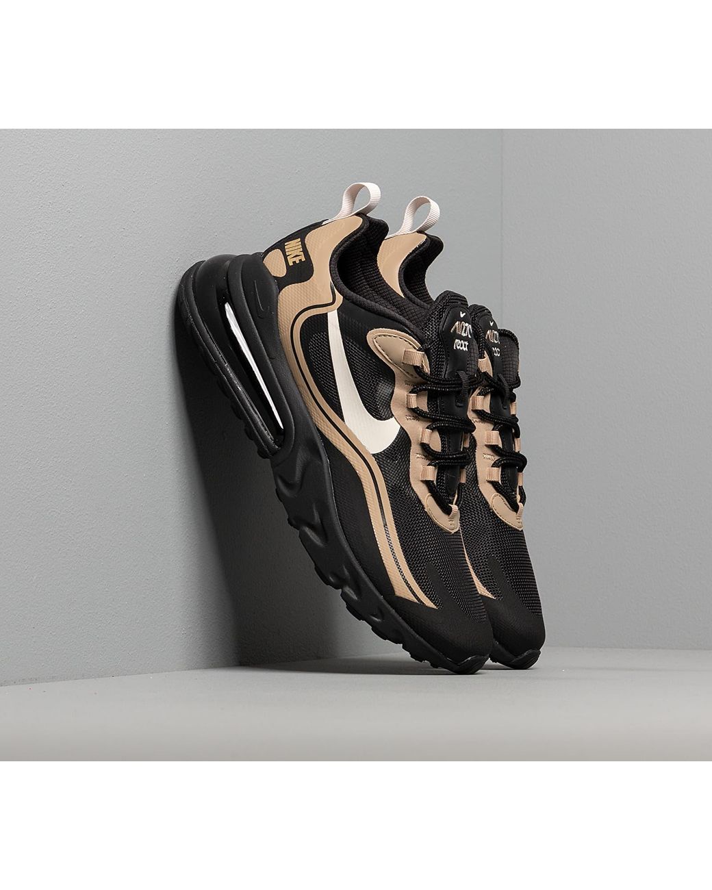 Nike Air Max 270 React Black Light Bone Khaki Metallic Gold fur Herren Lyst DE