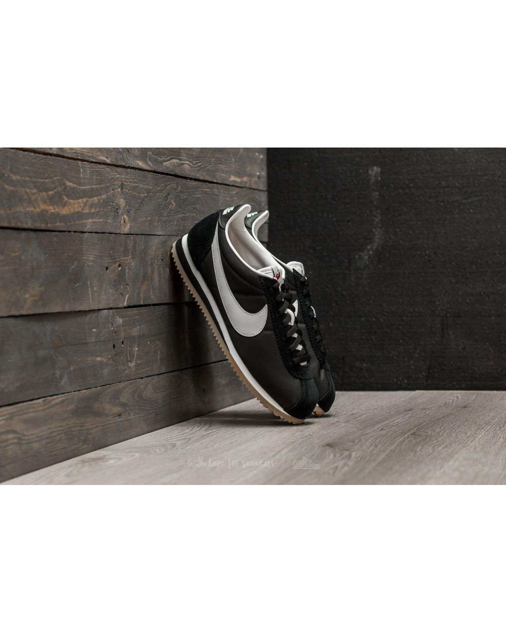 Nike Classic Cortez Nylon Premium Black/ Sail-gum Light Brown for Men | Lyst