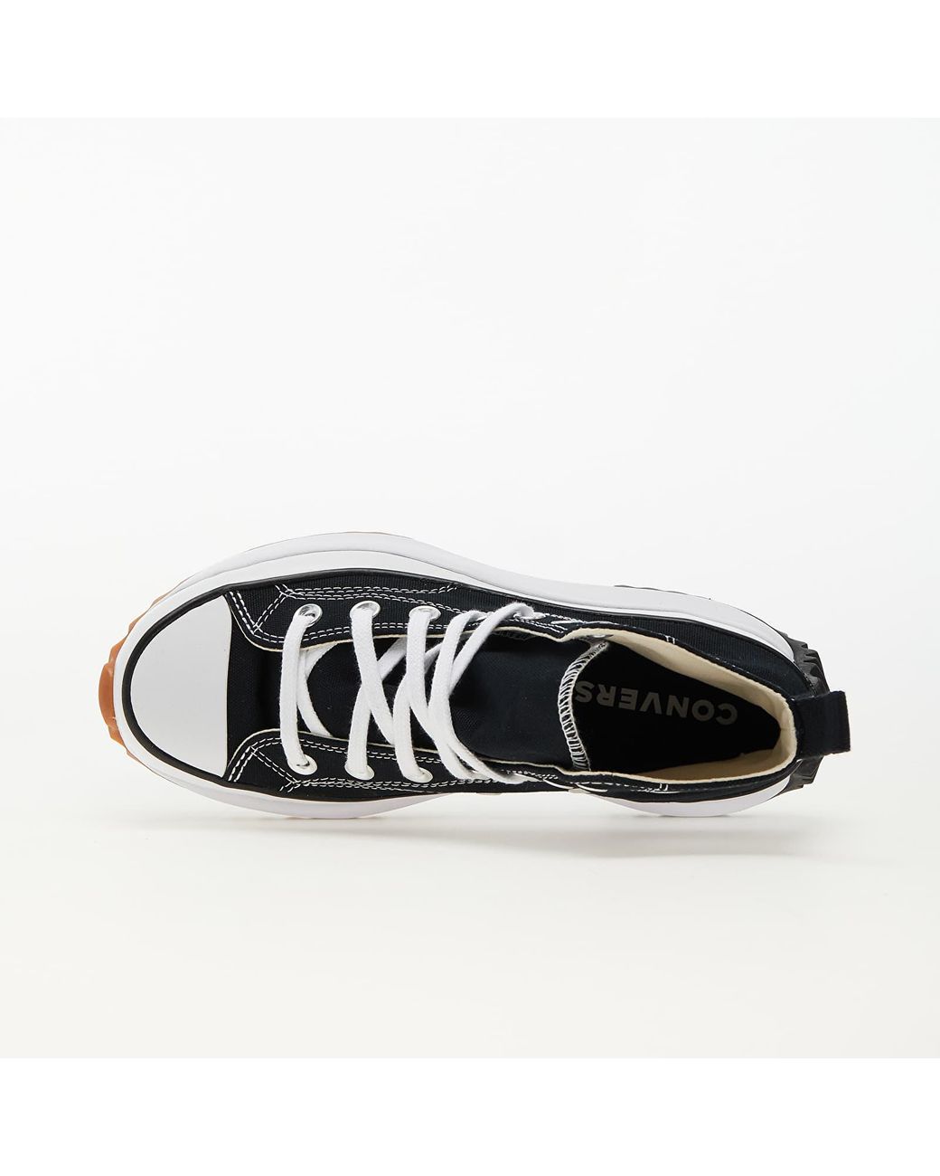 Converse Black Run Star Hike Platform Foundational Leather