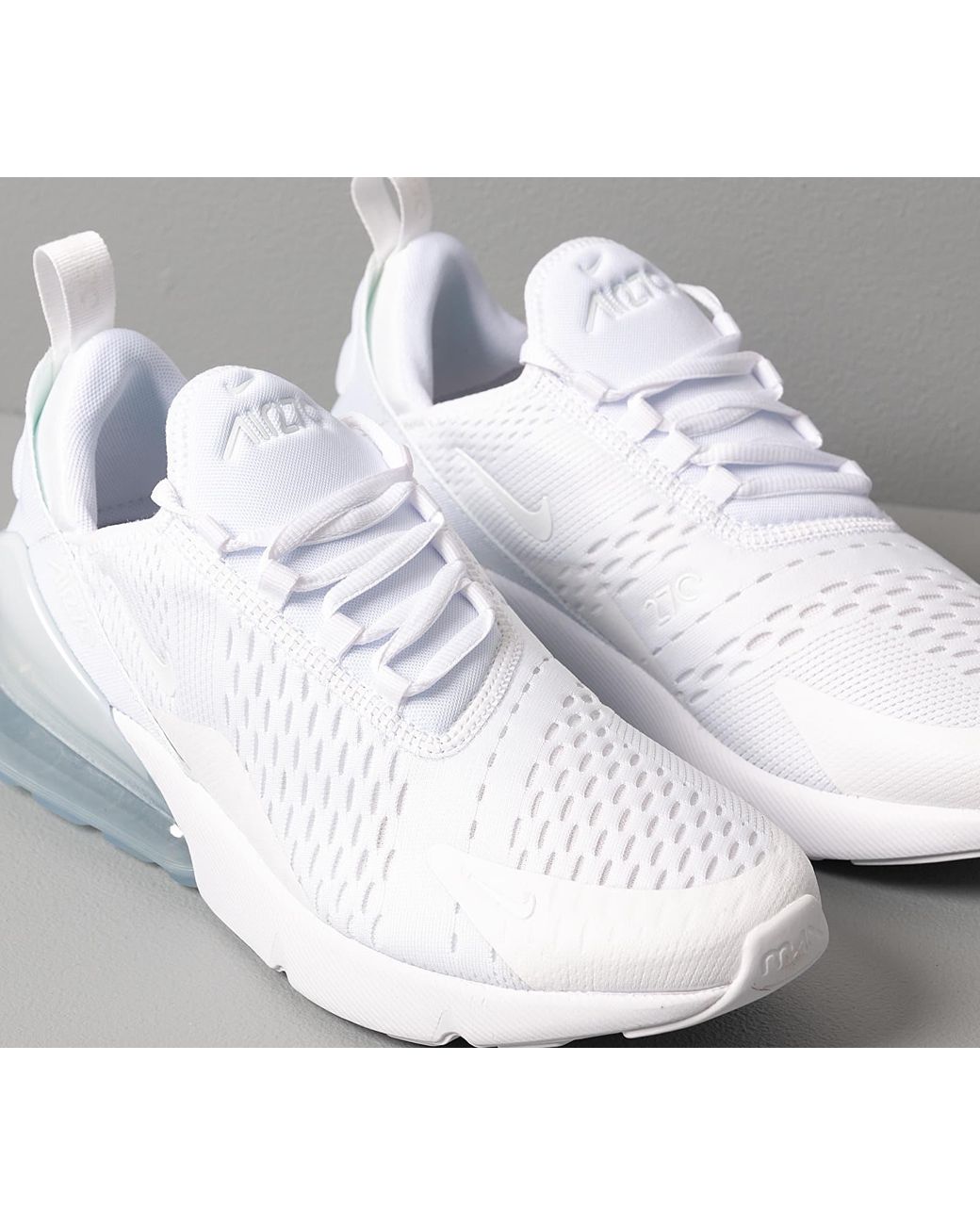 Nike Air Max 270 GS White White Metallic Silver Lyst DE