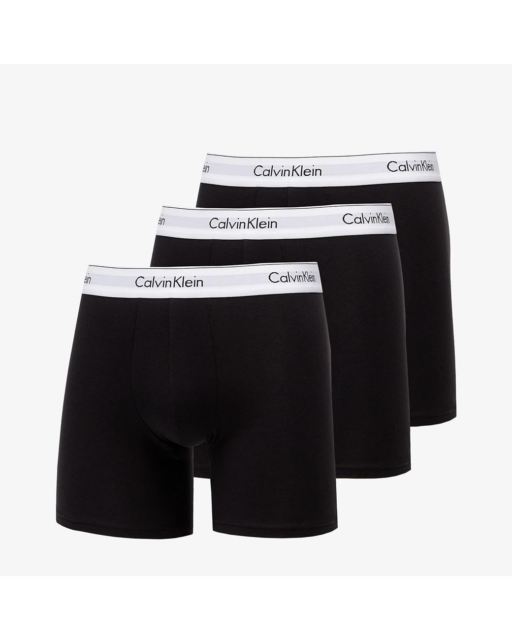 Calvin Klein Modern Cotton Stretch Boxer Brief 3-pack Black/ Black/ Black  for Men | Lyst