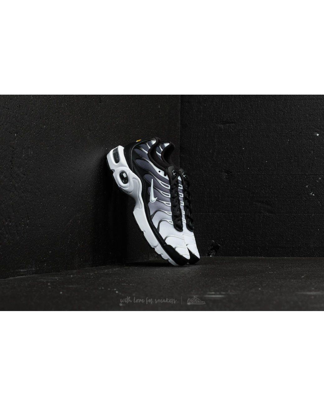 Nike Rubber Air Max Plus (gs) Black/ White for Men | Lyst