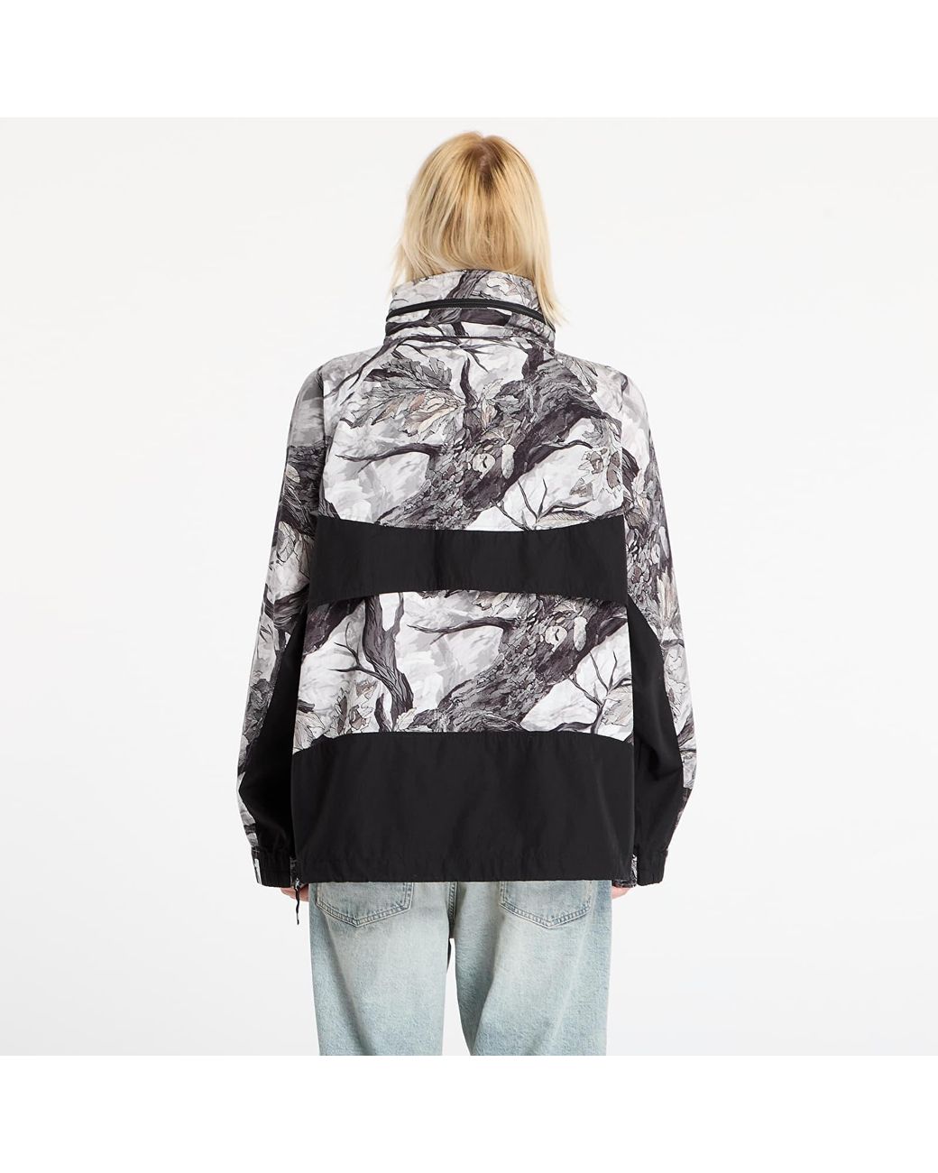 A Bathing Ape Black Jacket Tree Edge Camo Anorak Jacket
