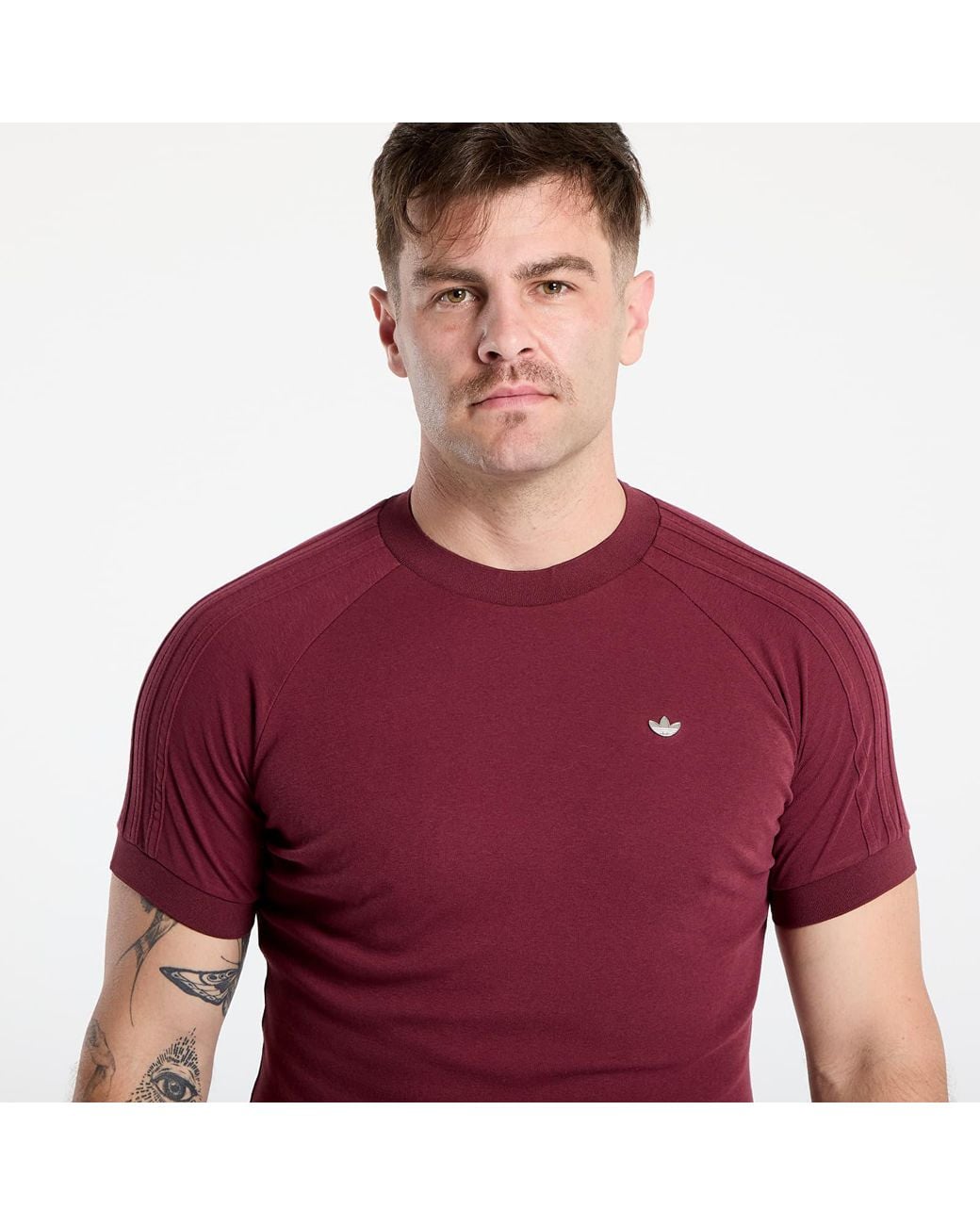 Adidas Originals T-Shirt Adidas Premium Cali T-Shirt in Red für Herren