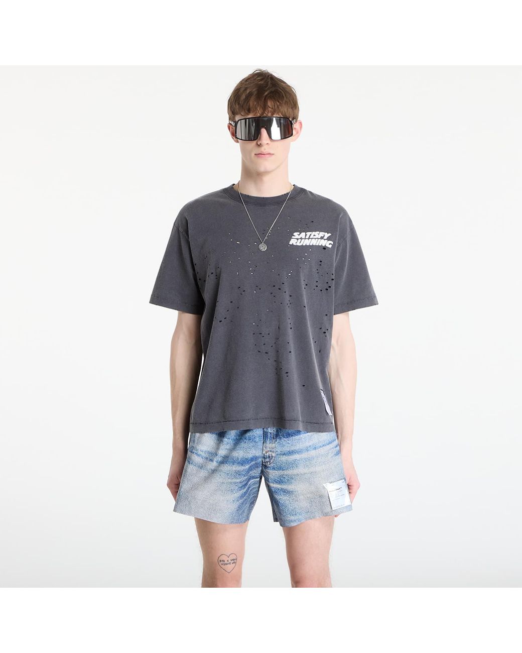 Satisfy T-Shirt Mothtech T-Shirt in het Blue voor heren