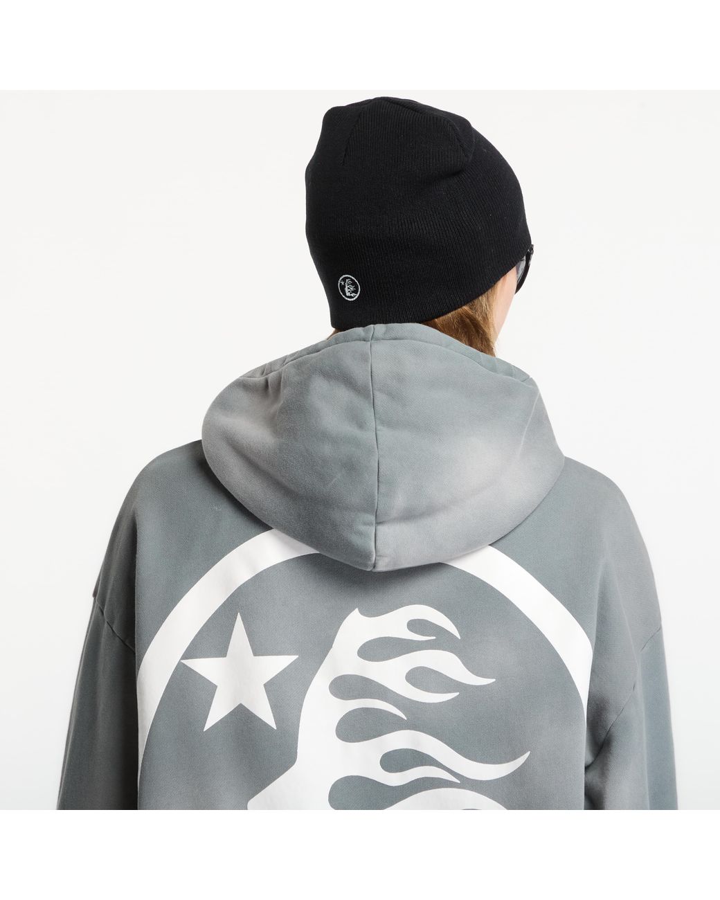 HELLSTAR Black Tattoo Logo Beanie