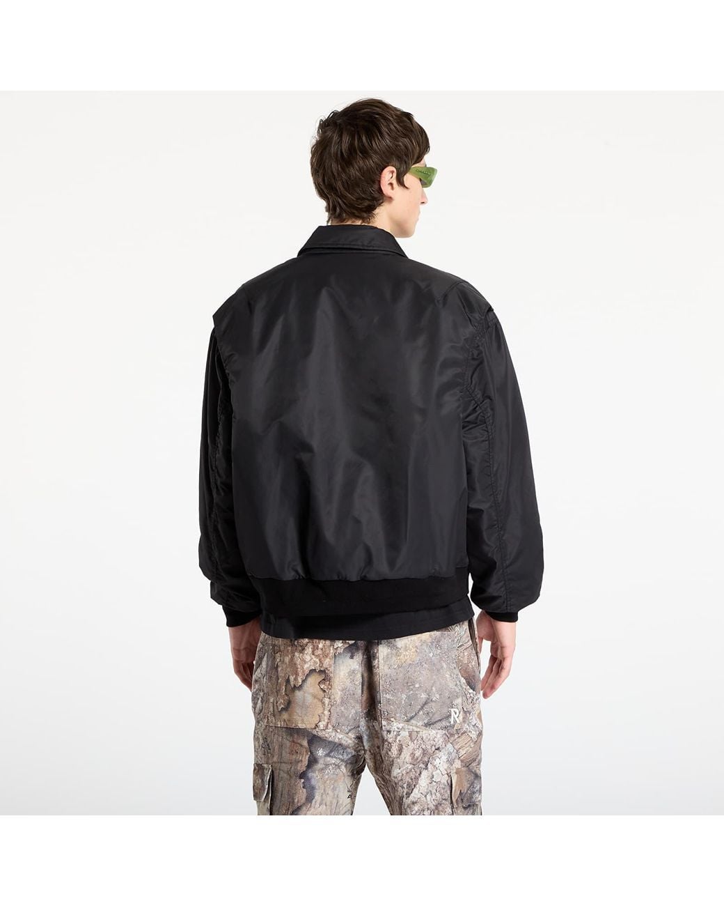 Brain Dead Black Jacket Embroidered 3D Flight Jacket for men