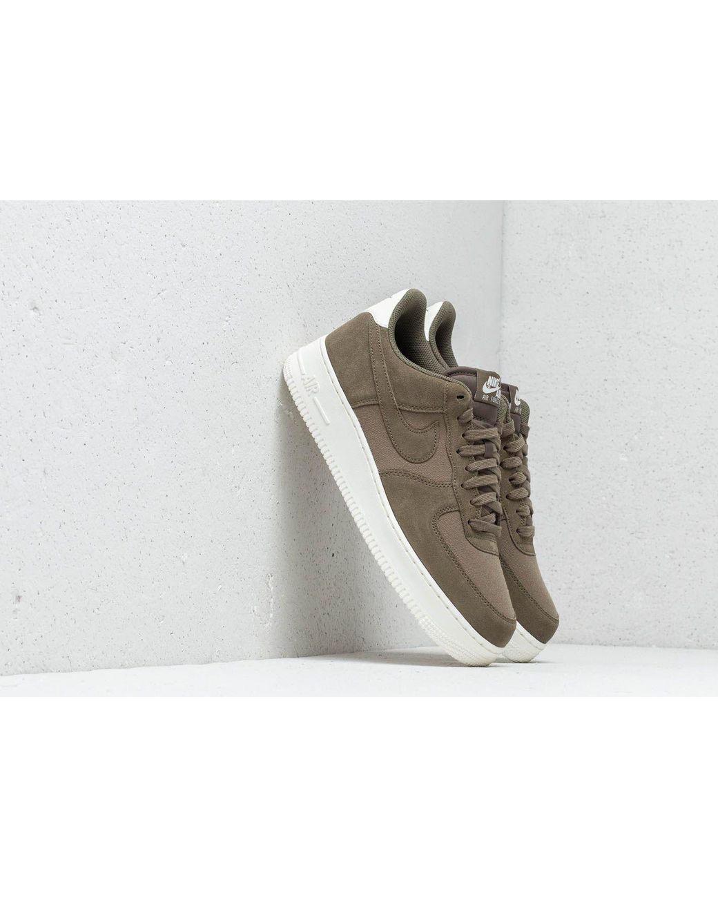 Athletic number Norm Nike Air Force 1 '07 Suede Medium Olive/ Medium Olive-sail in Green for Men  | Lyst