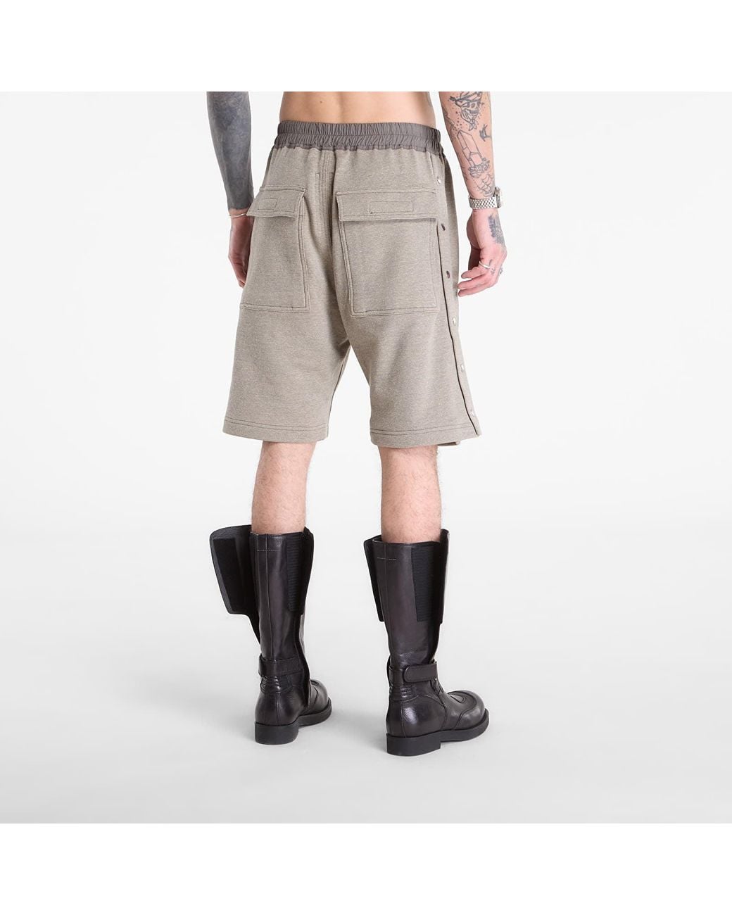 Rick Owens Kurze Hosen Wide Pusher Shorts in Gray für Herren