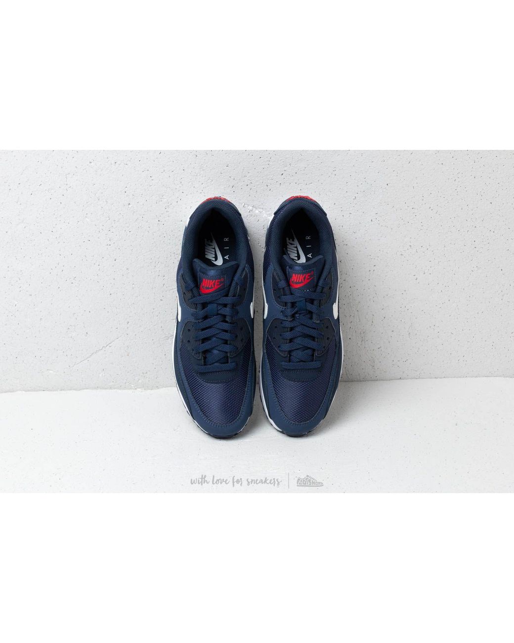 Nike Air Max 90 Essential Midnight Navy White university Red in