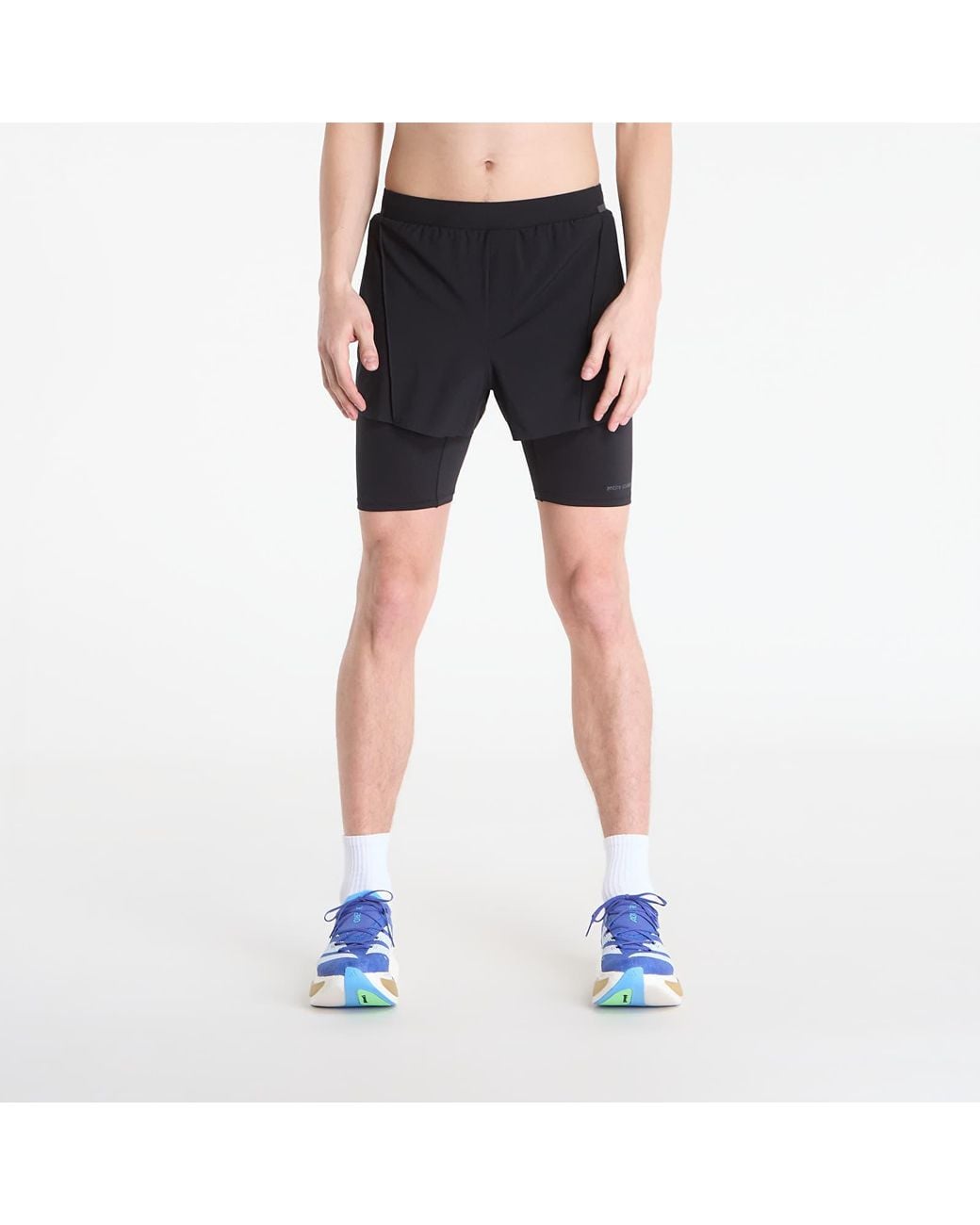 Adidas Originals Korte Broek Adidas X Entire Studios D4T Training 2In1 Shorts in het Blue voor heren
