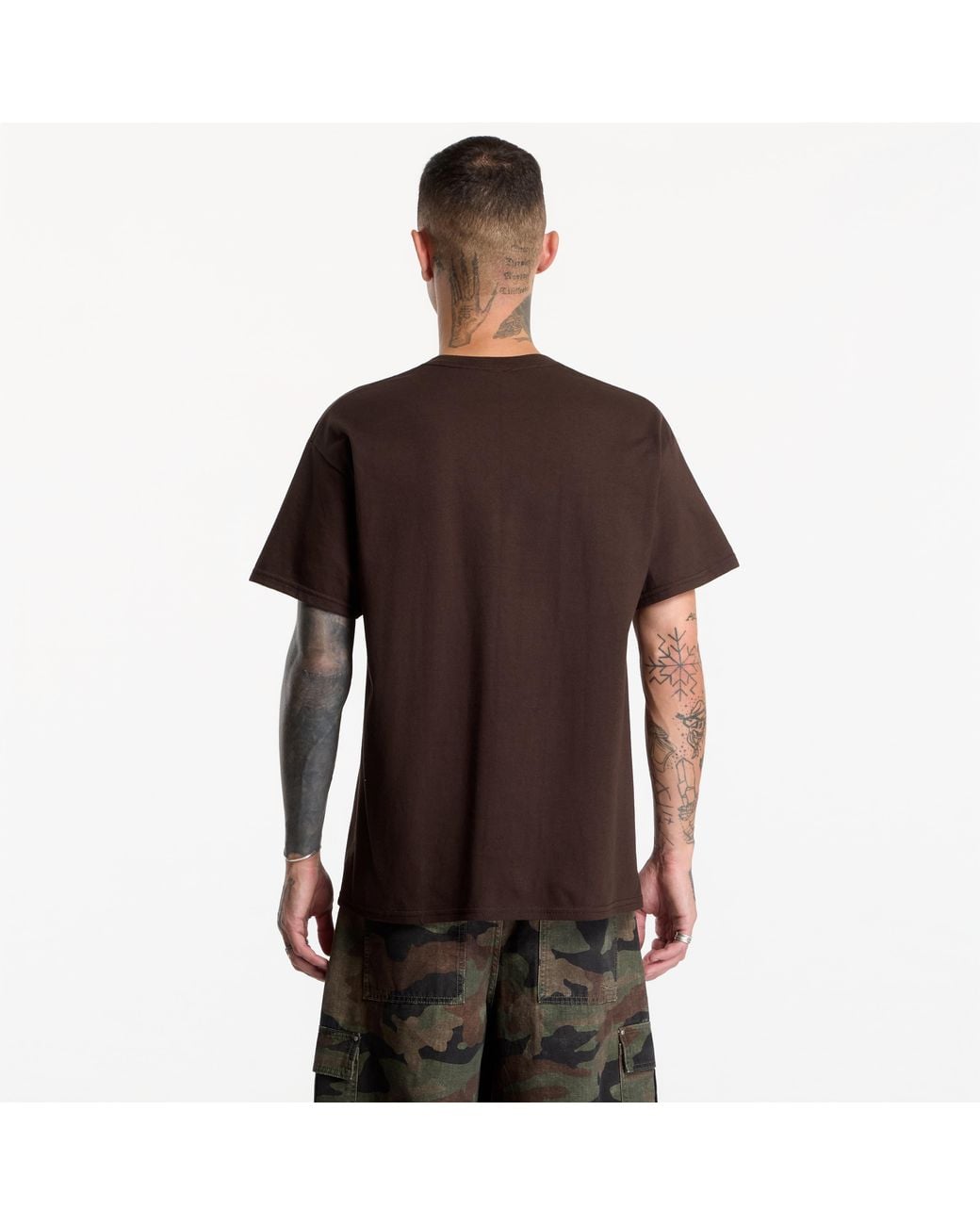 Thrasher Brown T-Shirt Blocks T-Shirt for men