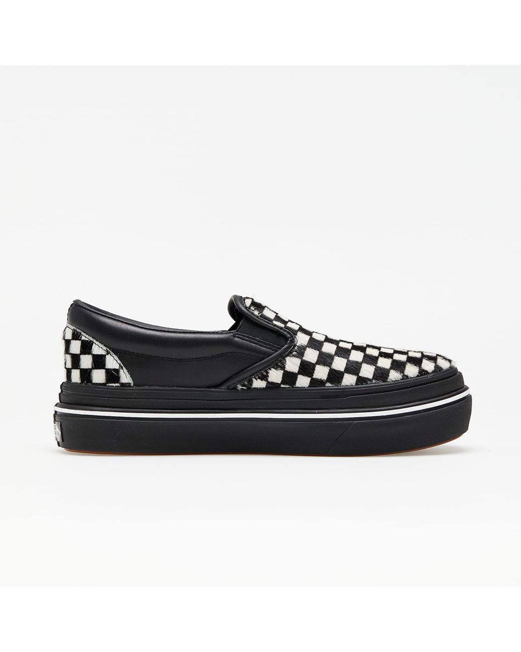 Vans Super Comfycush Slip on fury Black White Lyst