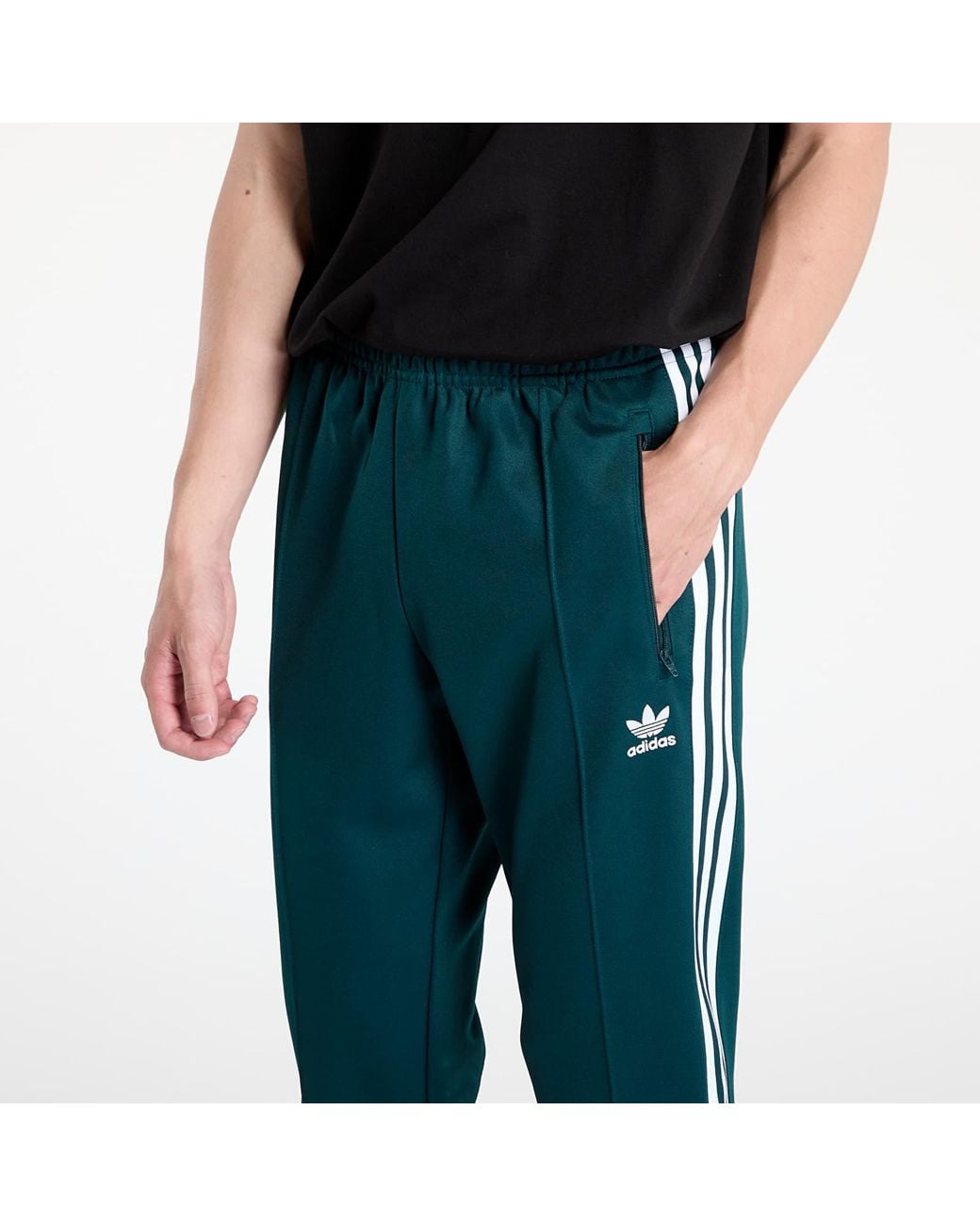 Adidas Originals Broeken Adidas Adicolor Classics Beckenbauer Track Pants Aurora Ivy in het Green voor heren