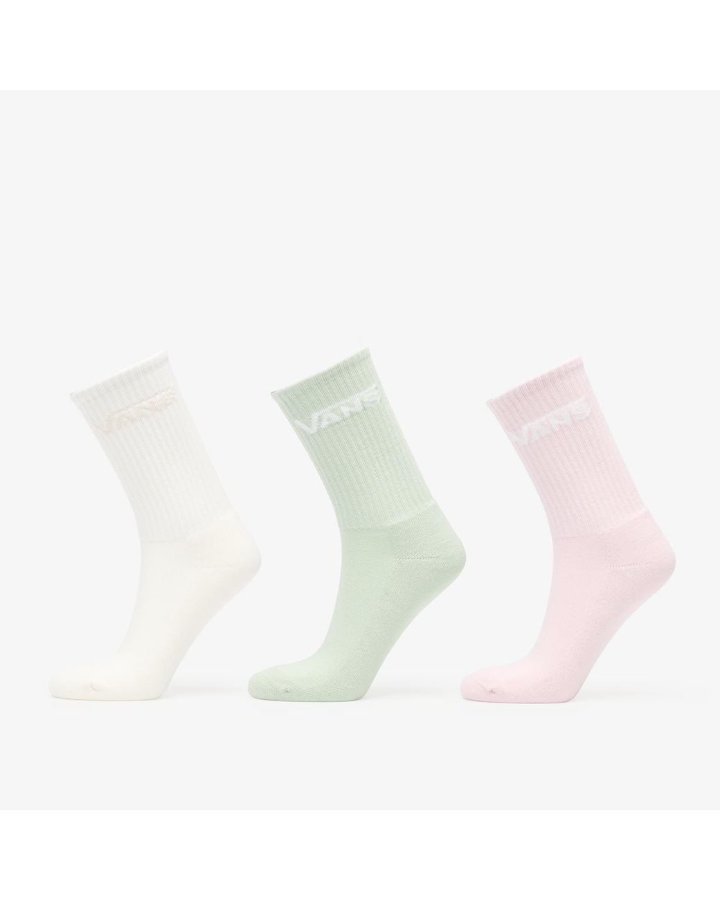 Vans White Rox Classic Crew Socks