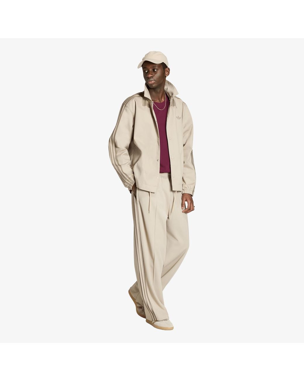Adidas Originals Natural 3 Stripes Jackets for men
