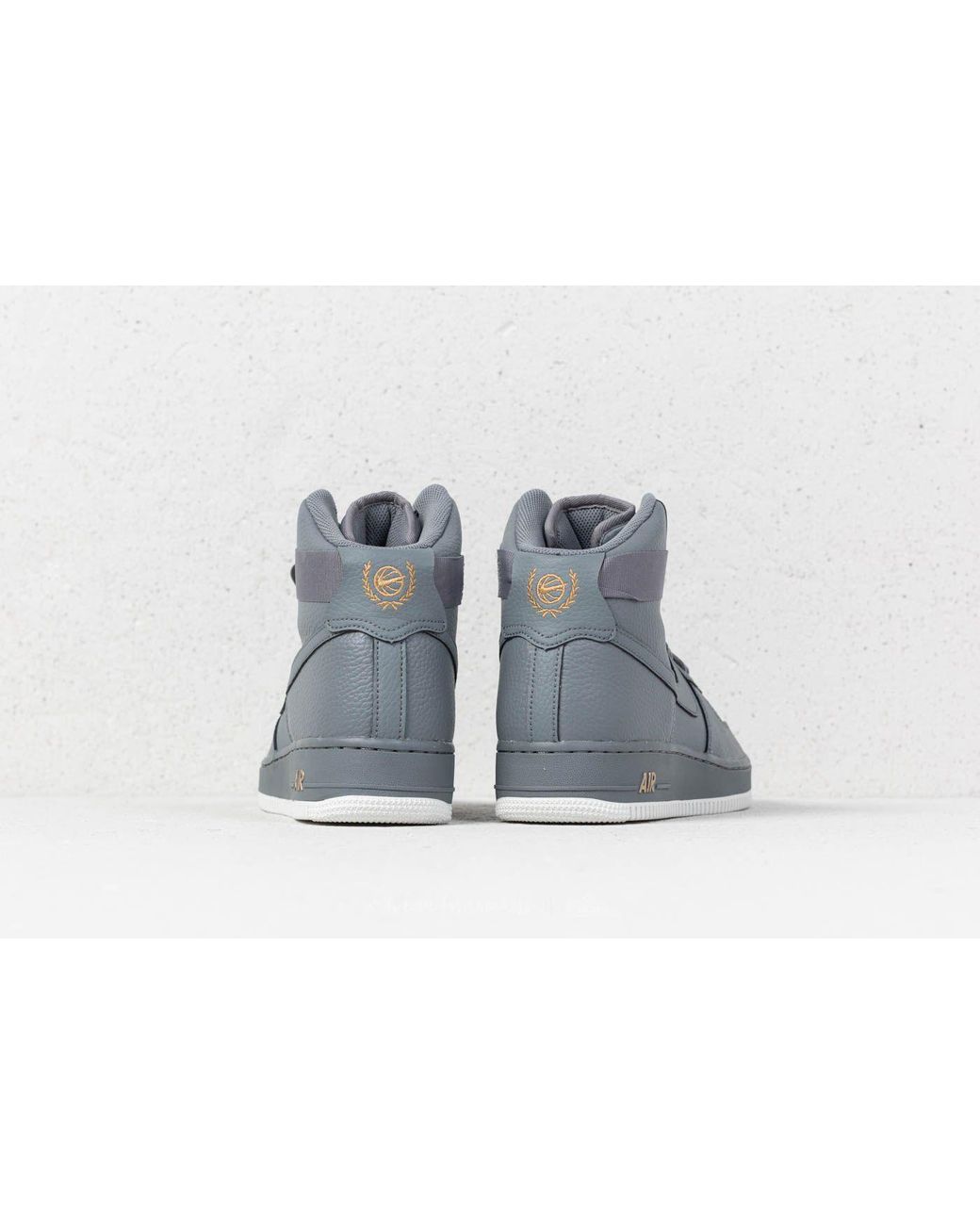 Nike Leather Air Force 1 High ́07 Cool Grey/ Cool Grey in Gray for Men |  Lyst