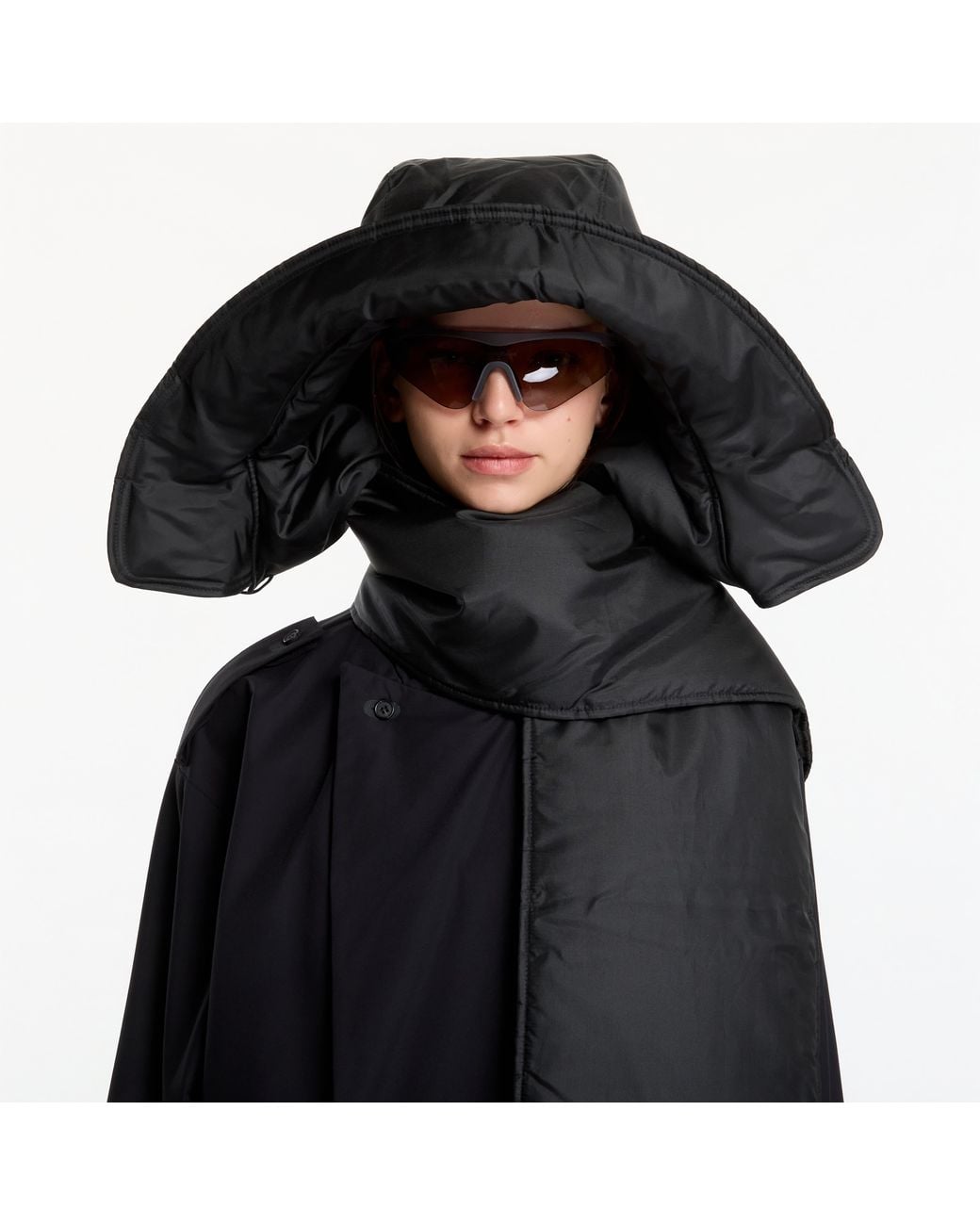 Sciarpa Padded Hooded Scarf di Y-3 in Black