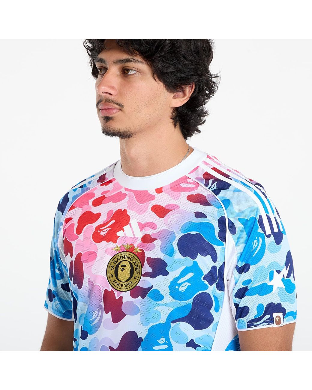adidas Originals T-Shirt Adidas X Bape Fb Jersey in Blue for Men