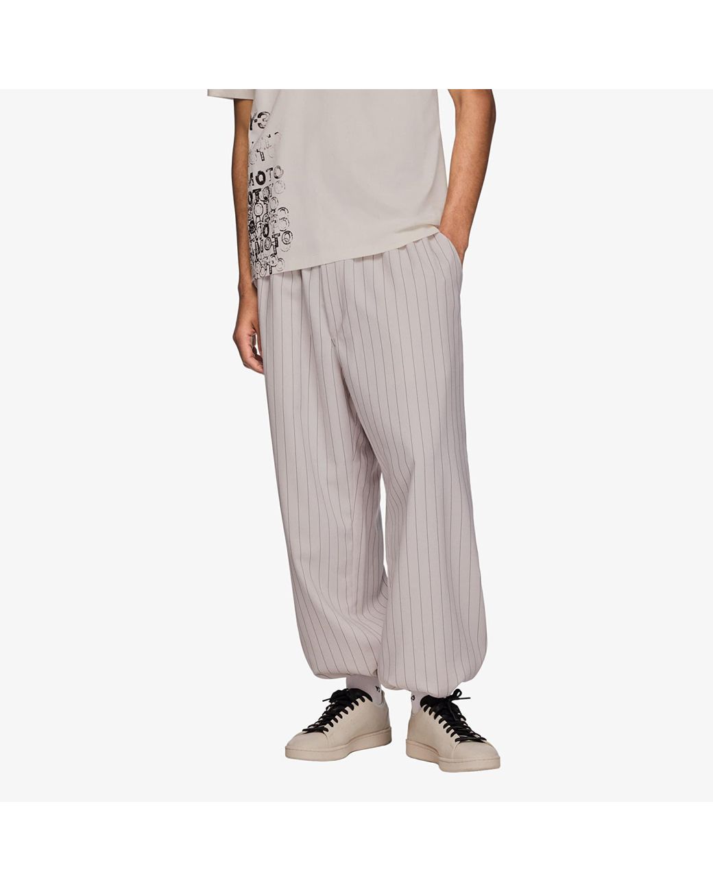 Y-3 Hosen Sport Uniform Pinstripe Track Trousers in Gray für Herren