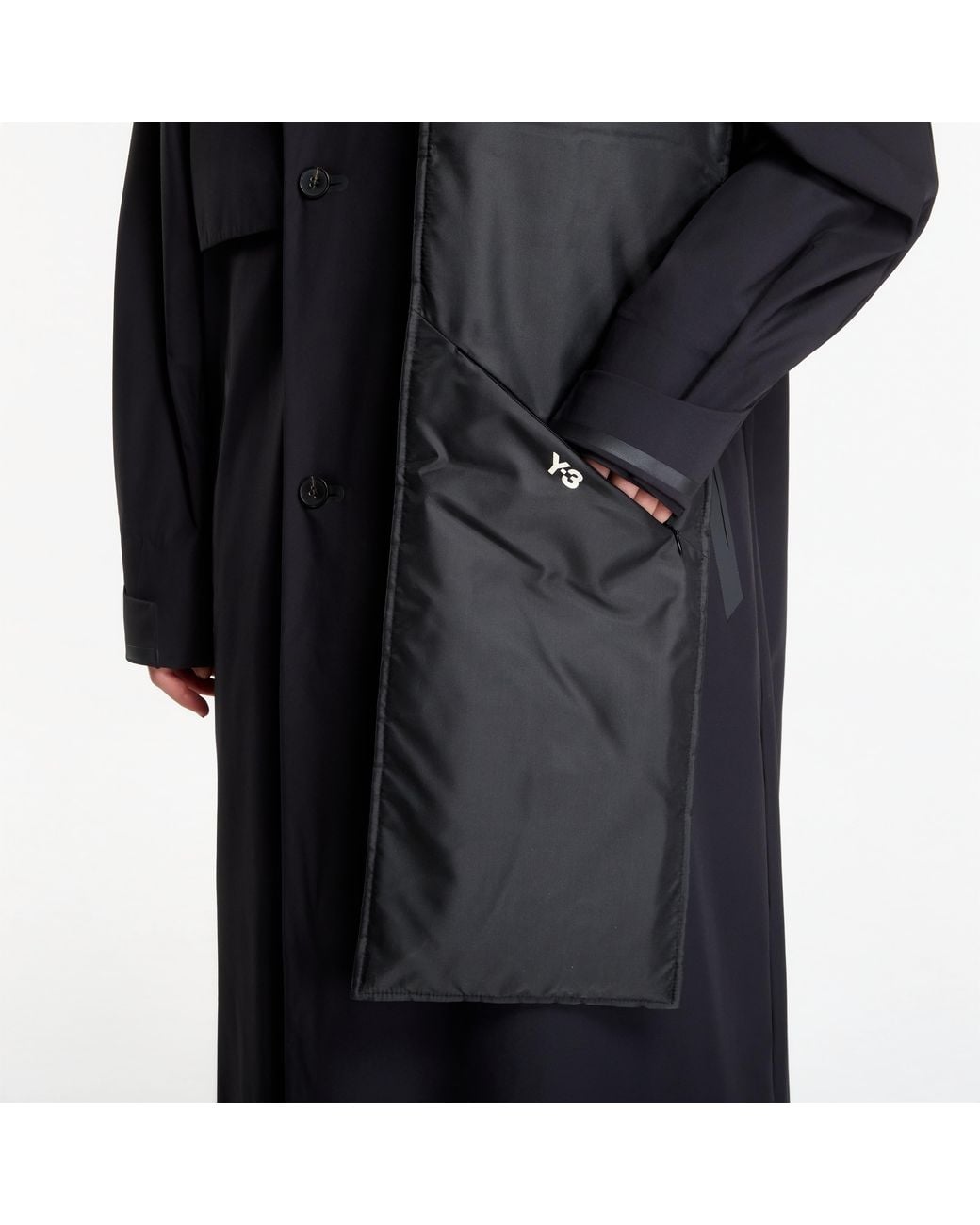 Sciarpa Padded Hooded Scarf di Y-3 in Black