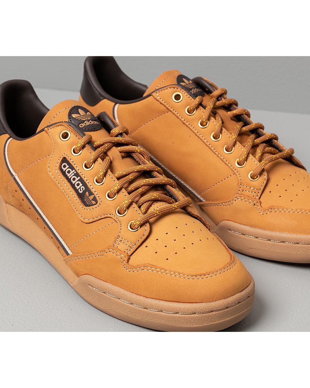 adidas Originals Adidas Continental 80 Mesa/ Night Brown/ Eqt Yellow for  Men | Lyst