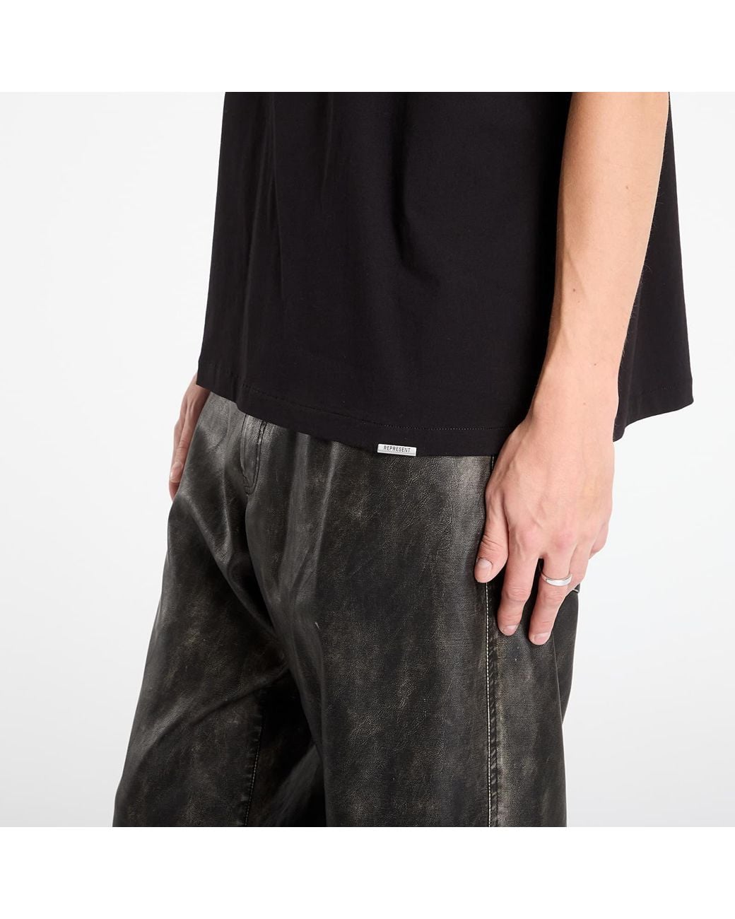 T-shirt initial oversized t-shirt xs Represent pour homme en coloris Black