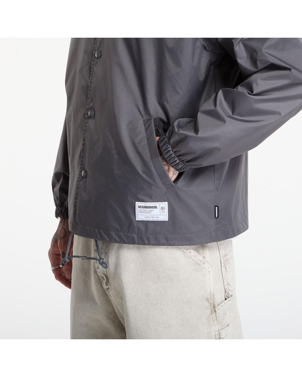 Neighborhood Gray Jacket Windbreaker Jacket-1 for men