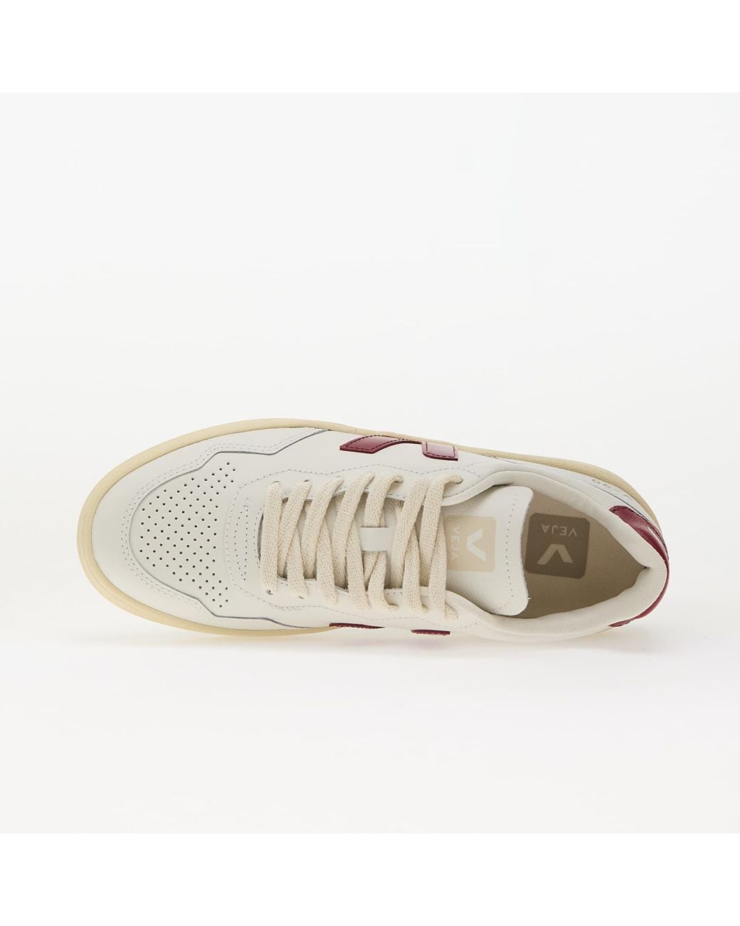 Veja Sneakers W V-90 O.T Leather Ex-White_Marsala Eur in het Pink