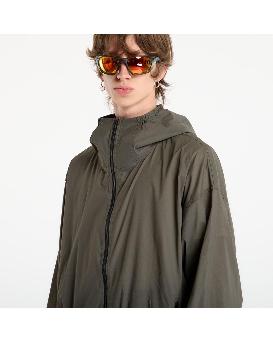 The North Face Brown Jacket Redbox Packable Hooded Wind Jacket for men
