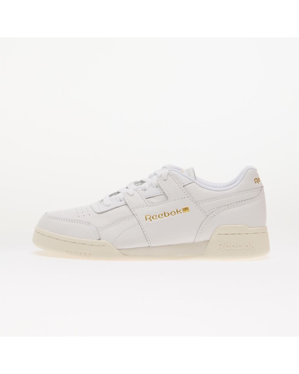 Reebok White Workout Plus Sneakers