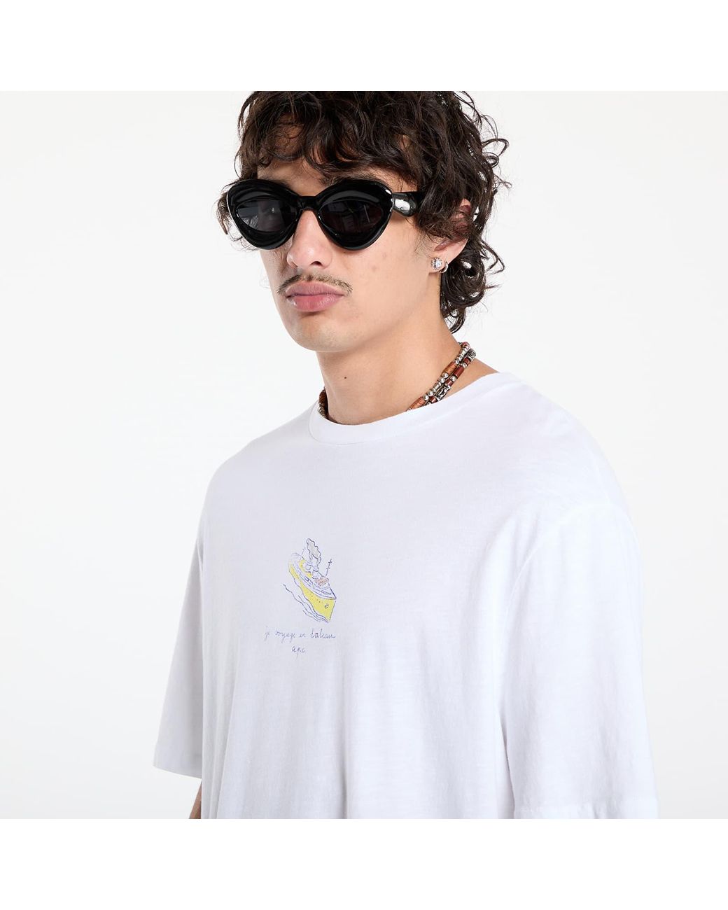 A.P.C. T-Shirt Jack T-Shirt in het White voor heren