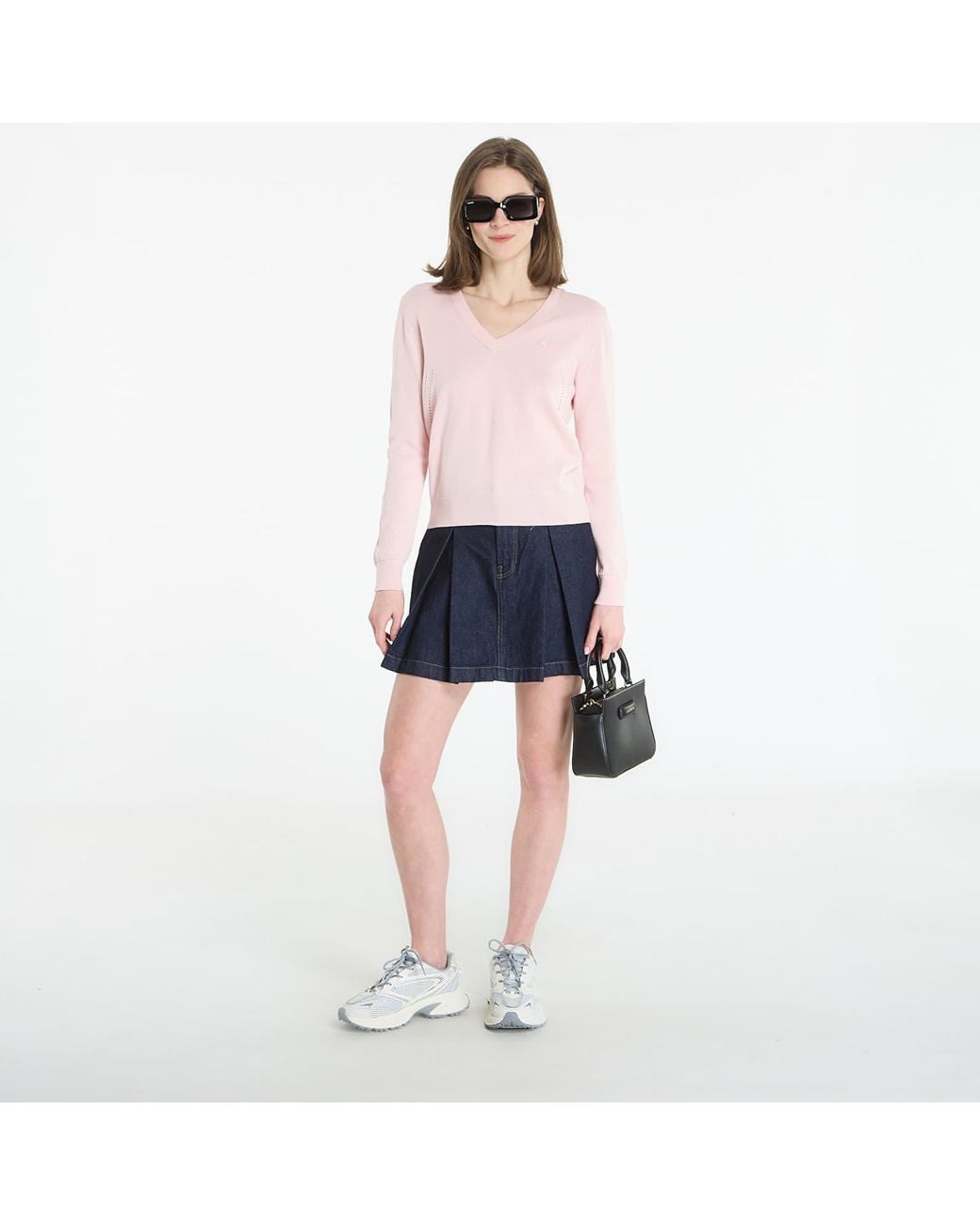 Lacoste White Pullover Sweater