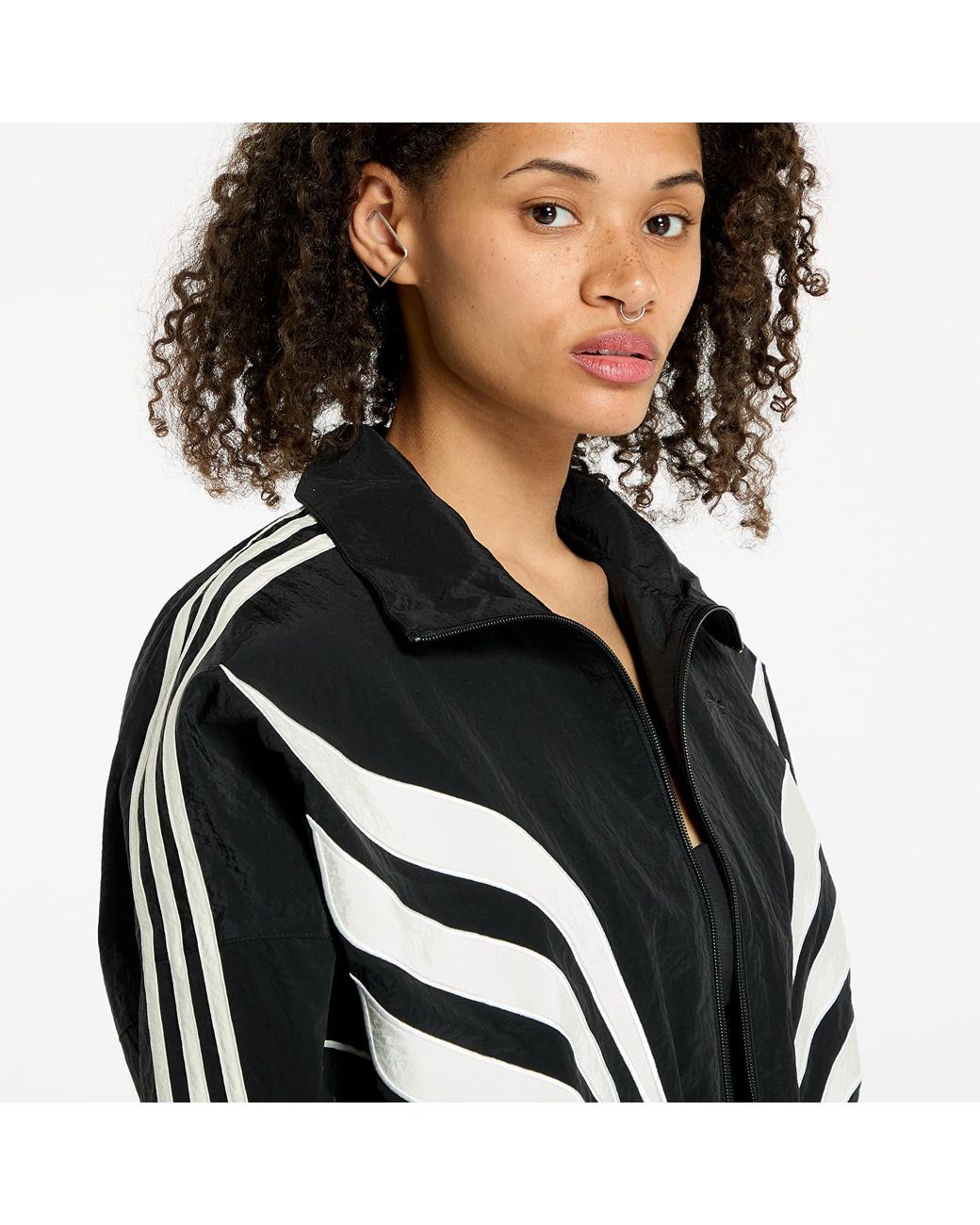 adidas Originals Jacket Adidas Crop Atlanta Track Top in