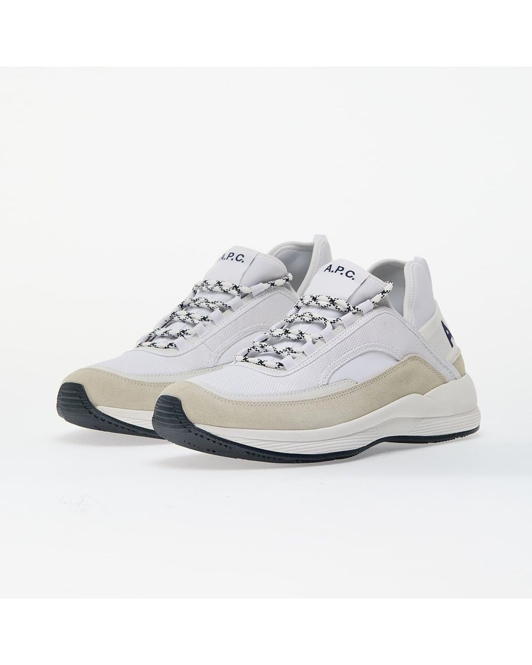 A.P.C. White Sneakers Run Around Sneakers for men