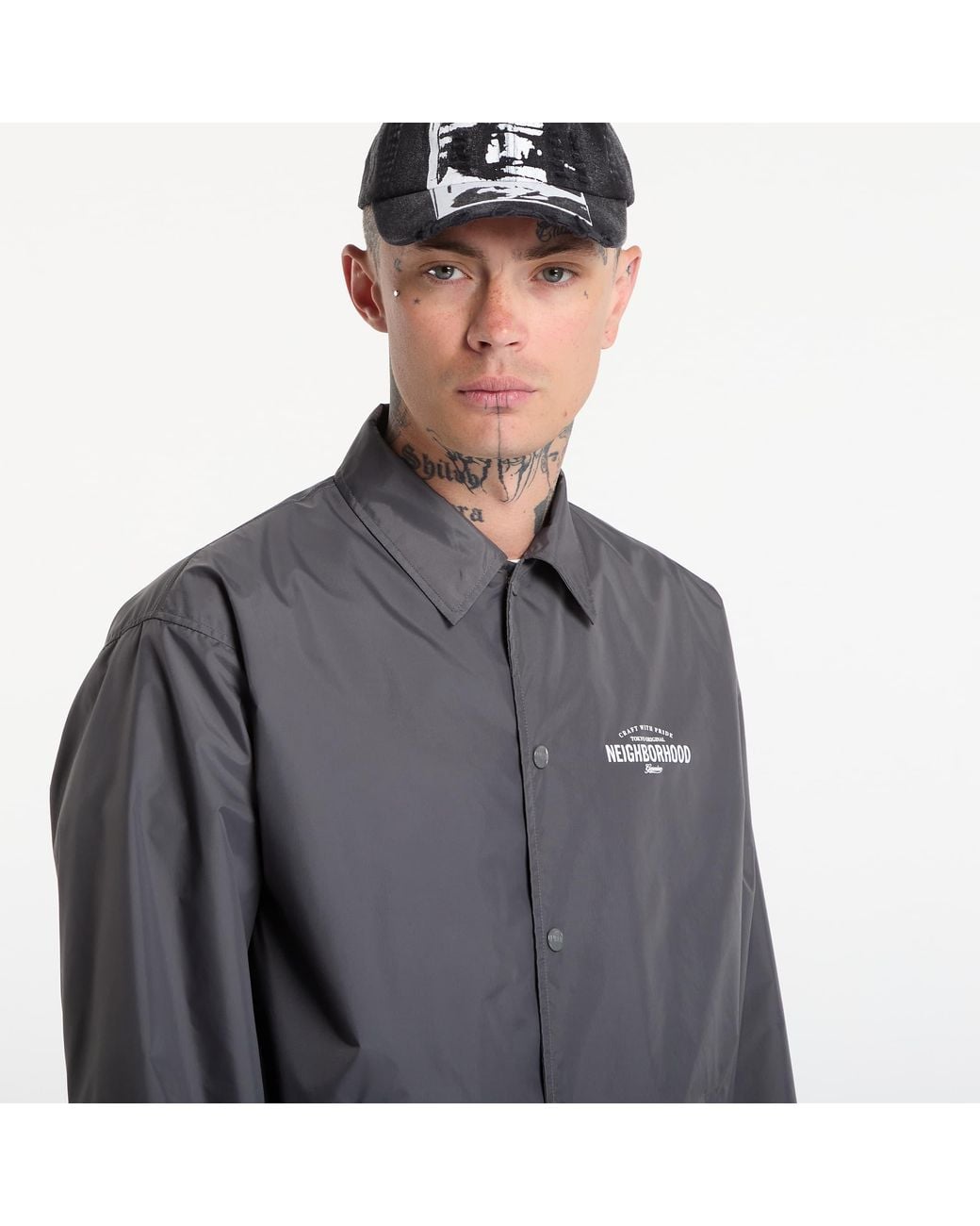 Neighborhood Gray Jacket Windbreaker Jacket-1 for men