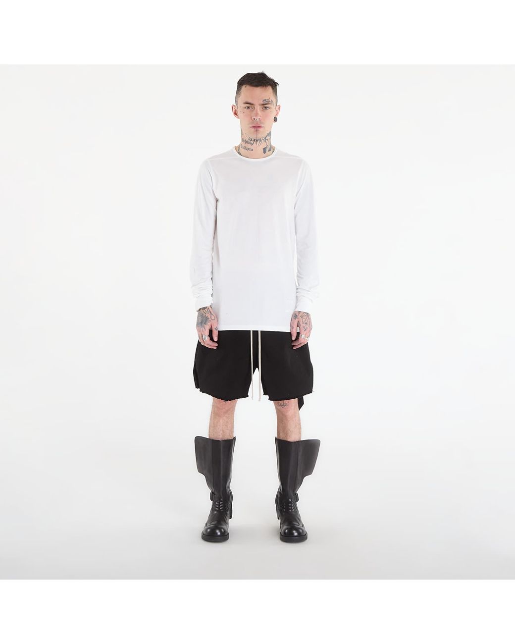Rick Owens Kurze Hosen Long Boxers Butt Zip Shorts in Black für Herren