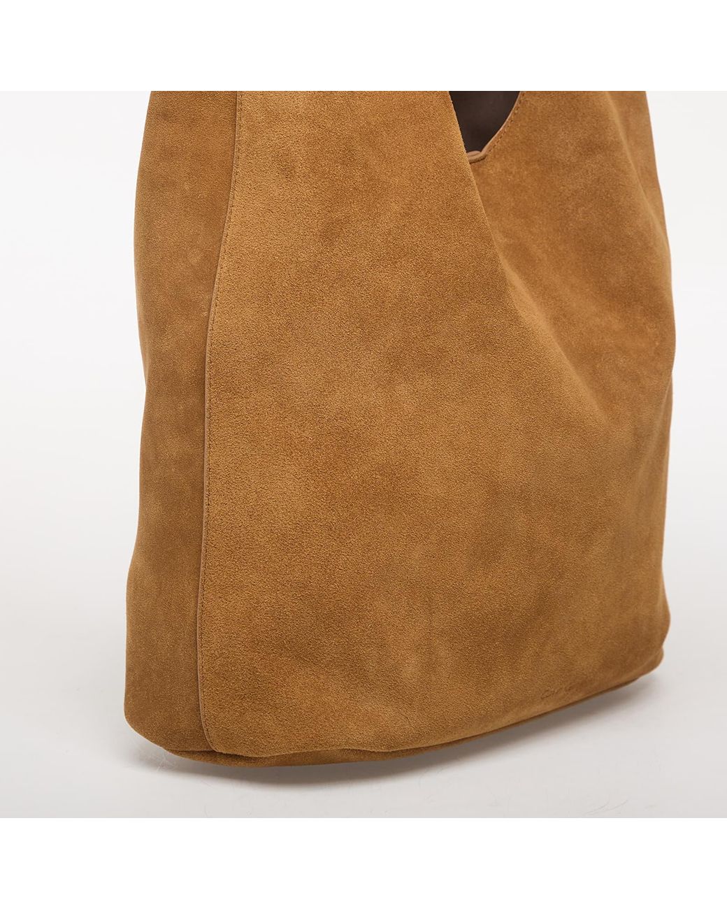Borsa Slouchy Suede Leather di Calvin Klein in Brown