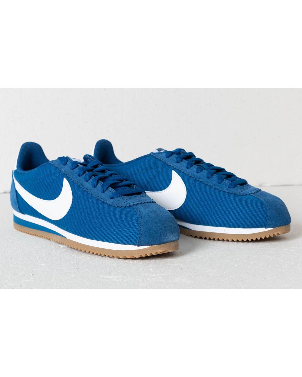 Nike Classic Cortez Nylon Gym Blue/ White-gum Light Brown for Men | Lyst