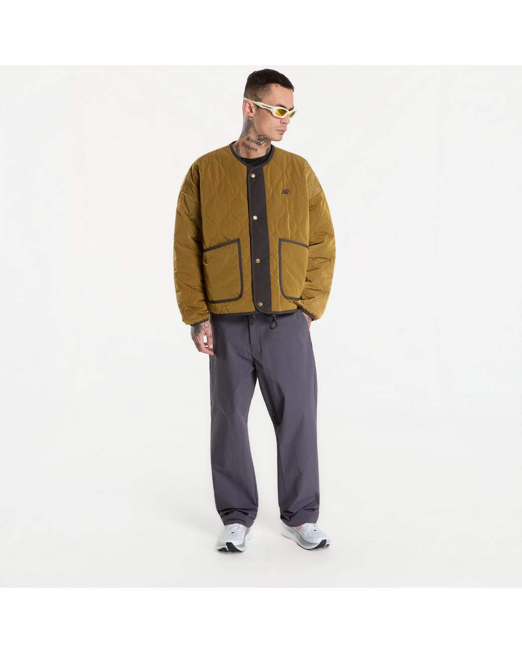 New Balance Bomber Quilted Bomber in het Brown voor heren
