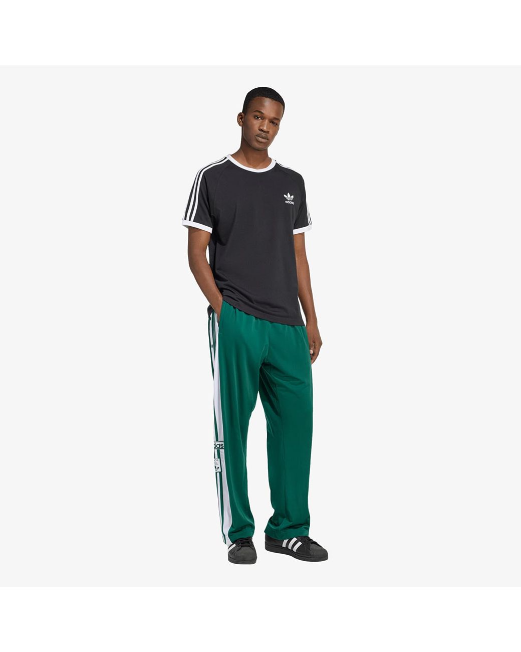 Adidas Originals Sweatbroeken Adidas Adibreak Classic Tracksuit Bottoms in het Green voor heren
