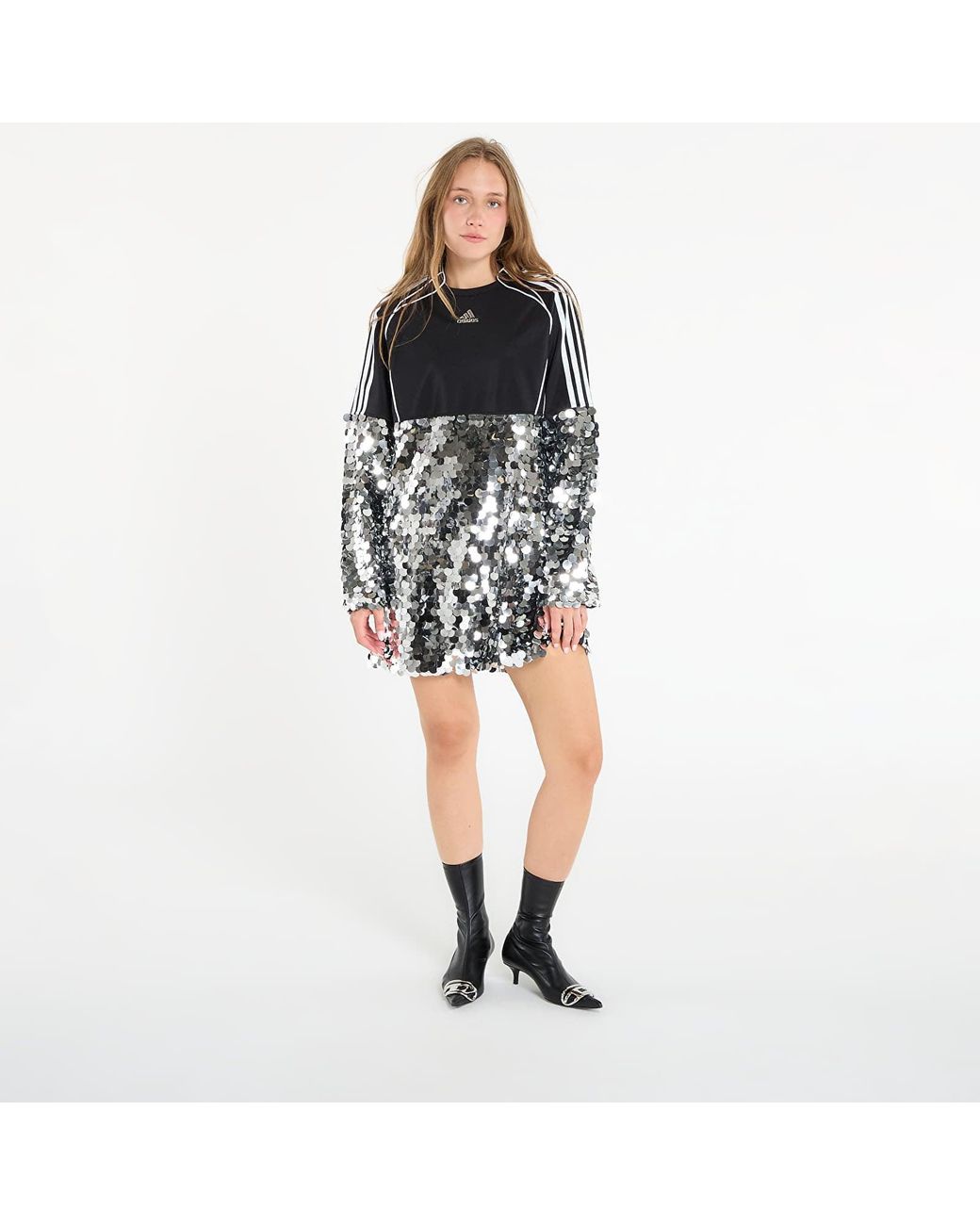 green emerald velvet dress adidas Originals Sequins Women's Dress main image 1