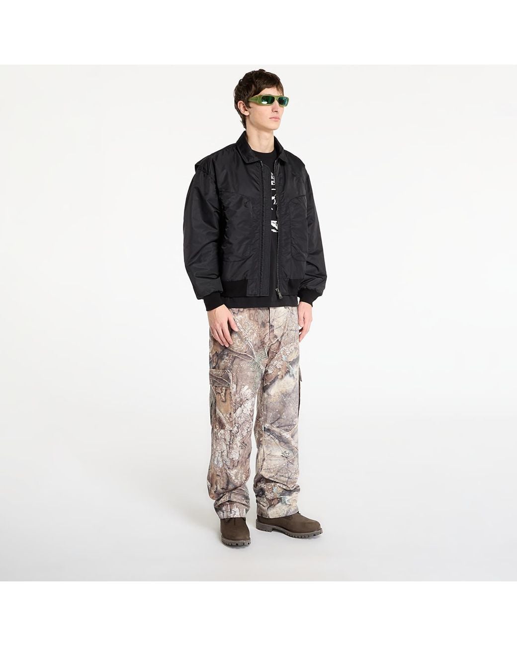 Brain Dead Black Jacket Embroidered 3D Flight Jacket for men